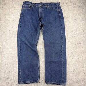 Levis 505 Regular Fit Mens Jeans Blue Straight Leg Denim 40x30 (40x29)